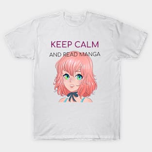 Keep calm and read manga T-Shirt